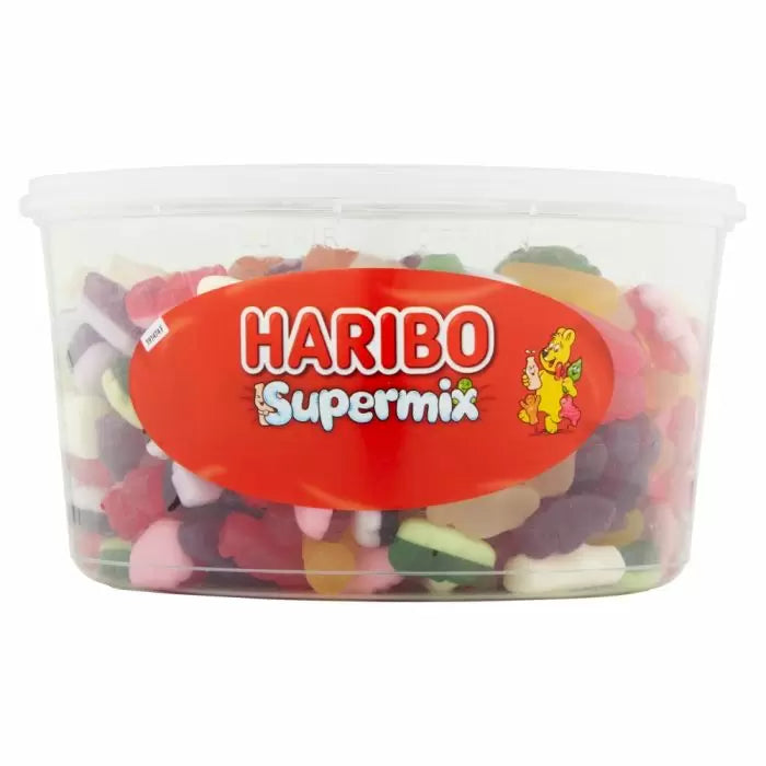 Haribo Supermix Sweet Tub 1kg The Scran Bar